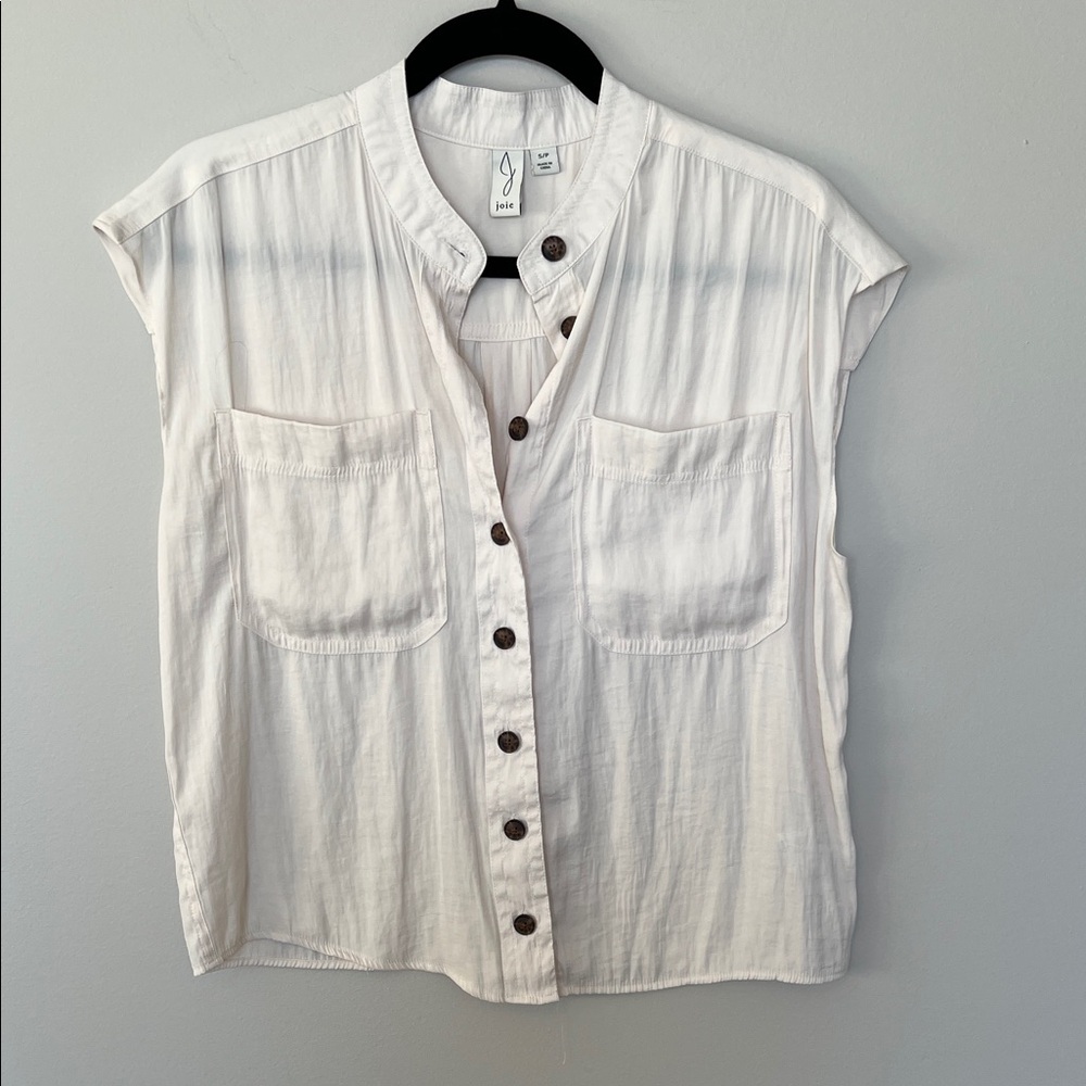 Joie Cream Button-Down Shirt